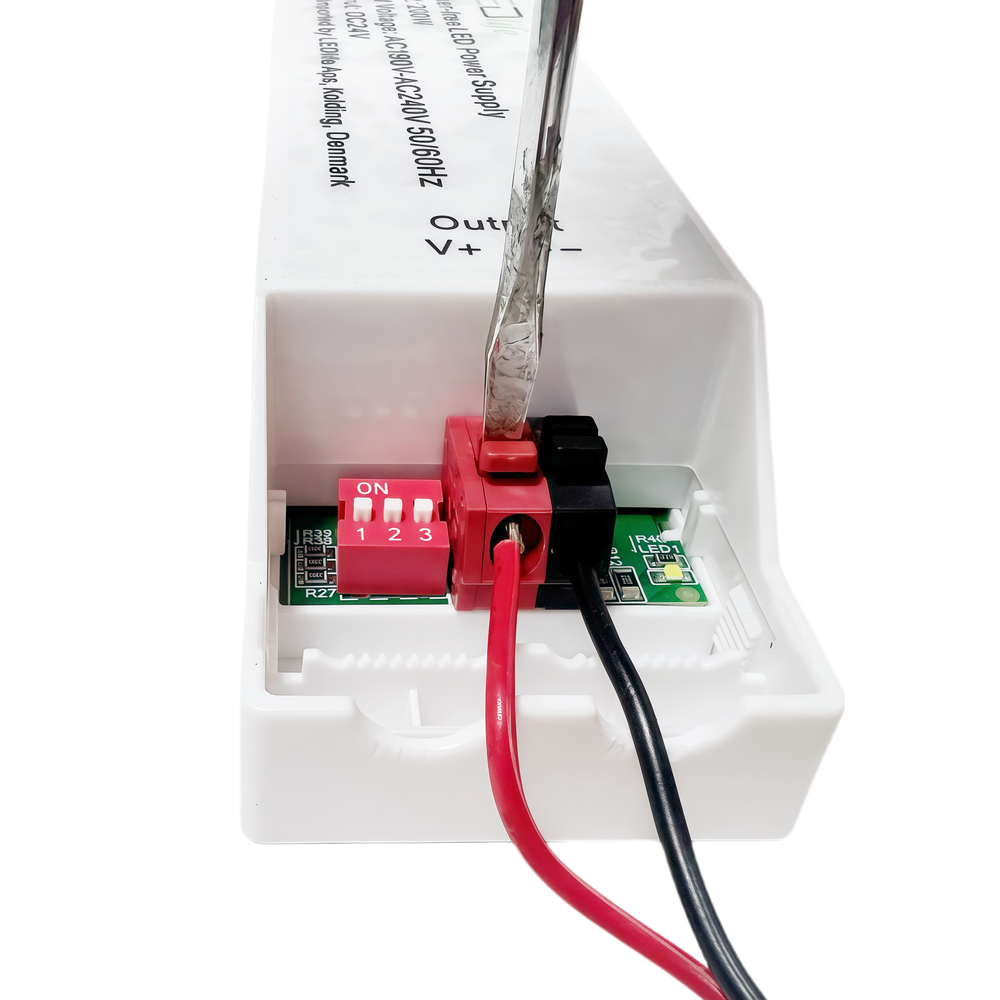 300W 24V Strømforsyning - Flicker Free, 24V DC, 12,5A, IP20 (Indendørs Brug)
