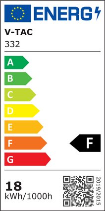 V-Tac 18W/m LED-strips RA95 - Samsung LED-chips, 10m, 24V, IP20, 240 LED pr. meter, 3 års producentgaranti