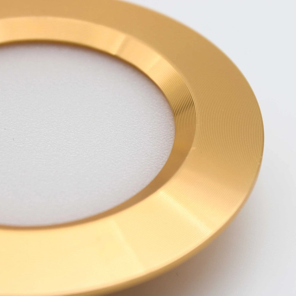 LEDlife Reco68 Møbelspot Guld - 3 stk. med strømforsyning, 2,7W LED, 220lm, RA92, erstatter 20W, 12V input