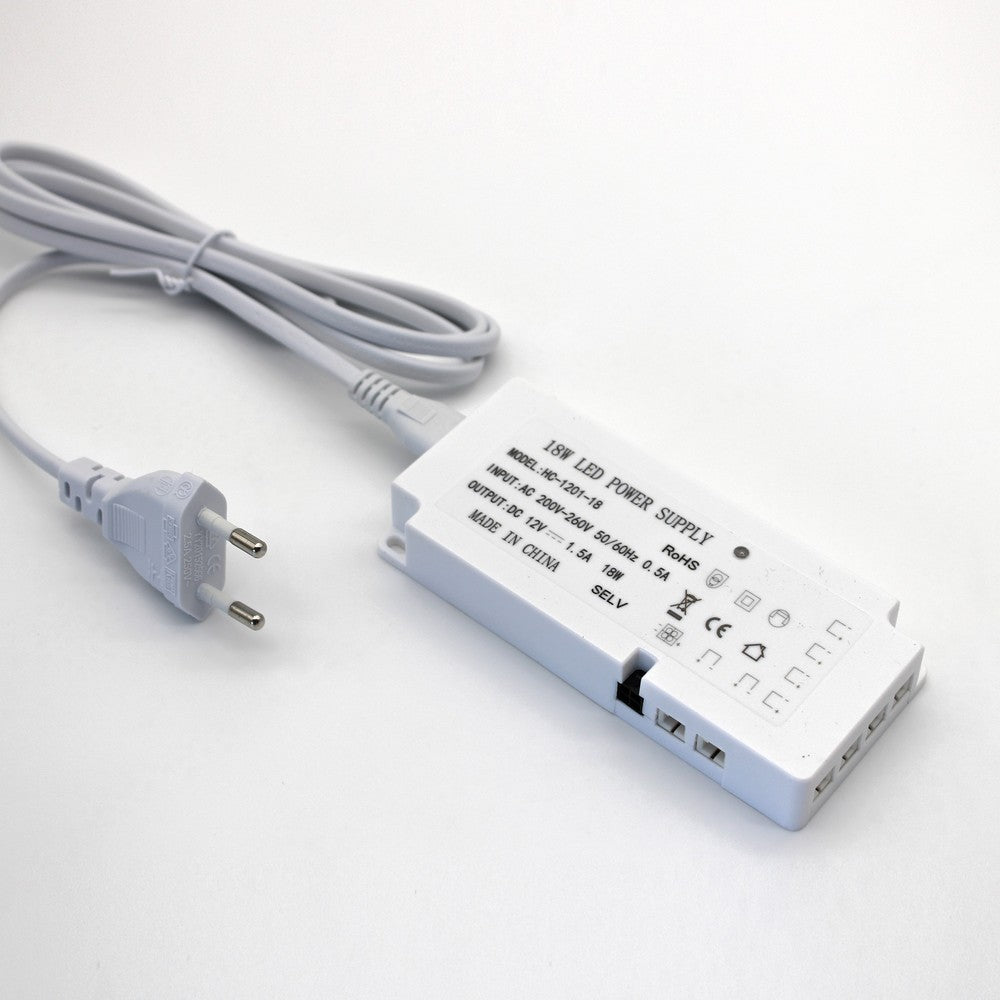 LEDlife Reco68 Møbelspot Guld - 3 stk. med strømforsyning, 2,7W LED, 220lm, RA92, erstatter 20W, 12V input