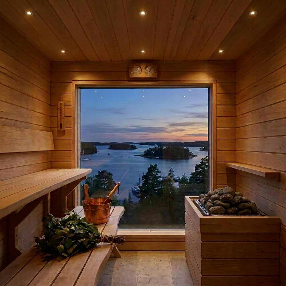 Sauna LED indbygningsdownlight - 24V DC, RA93, 1,1W, 3m ledning, Ø3 cm hul, Ø3,5 cm diameter, 100lm, IP54