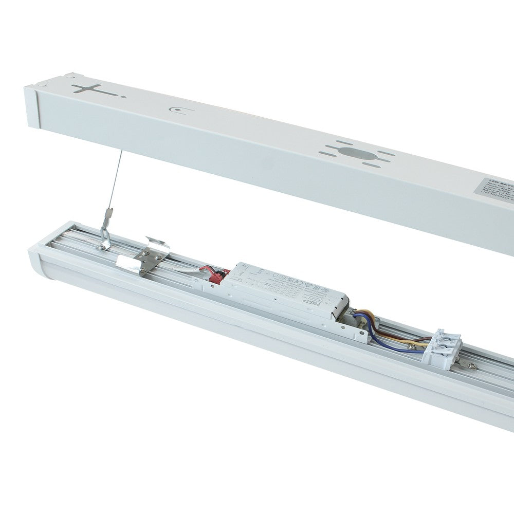 LED Armatur 120cm - 40W, Gennemfortrådet, IP65, 230V, 5800lm
