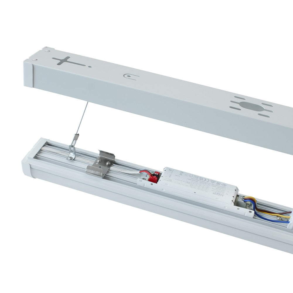 150cm LED armatur - 60W, gennemfortrådet, IP65, 230V - 9000lm