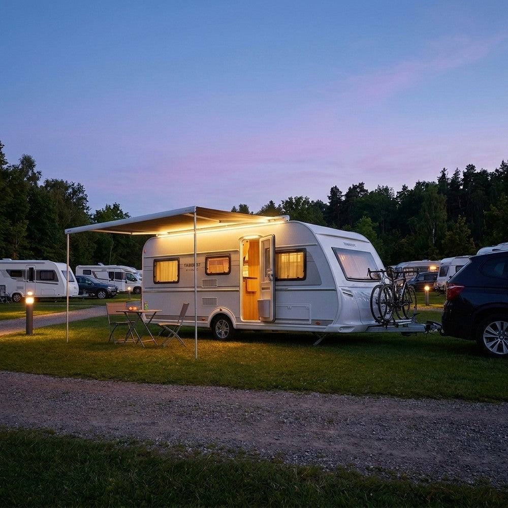 6m LED lysbånd til campingvogn, autocamper og markise - 7,5W/m, IP68, 120 LED pr. meter, 12V