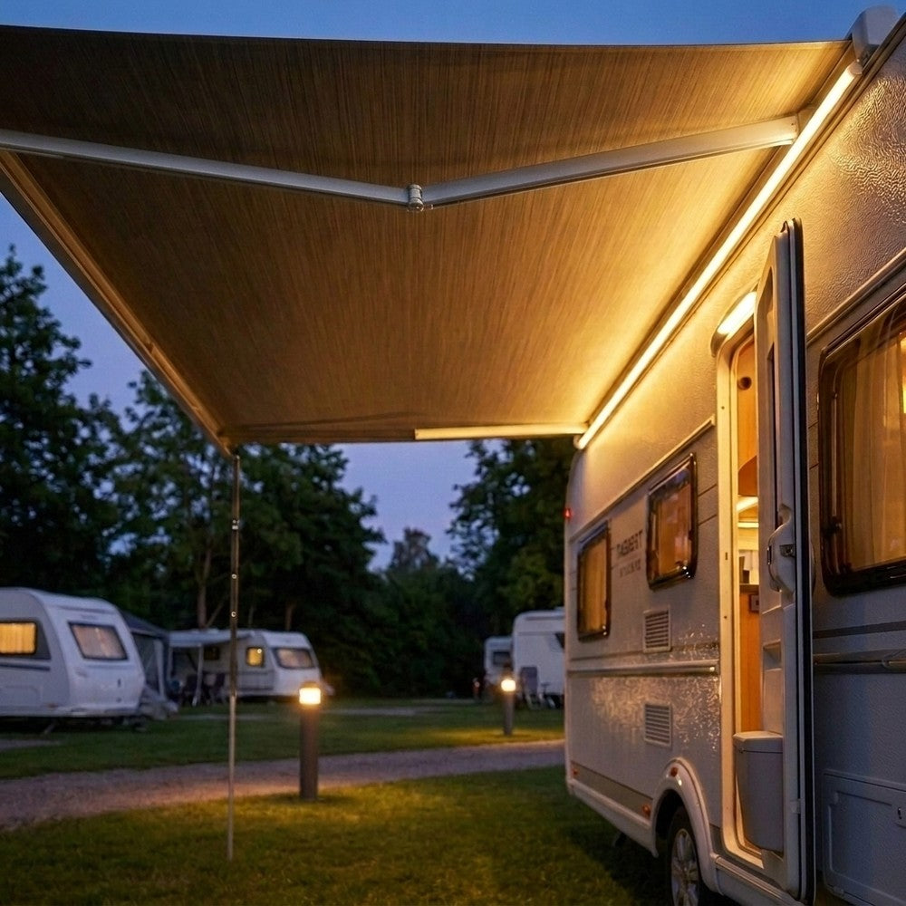 6m LED lysbånd til campingvogn, autocamper og markise - 7,5W/m, IP68, 120 LED pr. meter, 12V