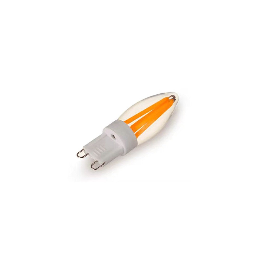 10 stk. G9 dæmpbare 2W Filament LED pærer - 2700K, 230V, RA80, 210lm