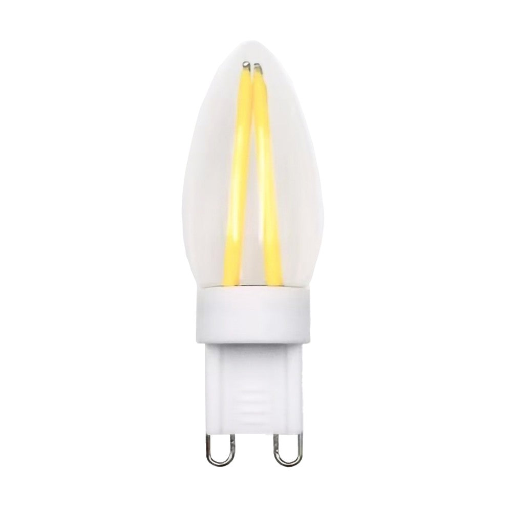 10 stk. G9 dæmpbare 2W Filament LED pærer - 2700K, 230V, RA80, 210lm