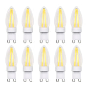 10 stk. G9 dæmpbare 2W Filament LED pærer - 2700K, 230V, RA80, 210lm