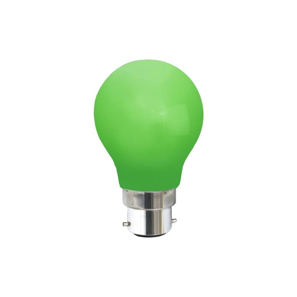 Grøn udendørs Ø55 IP20 LED B22 1W 360°