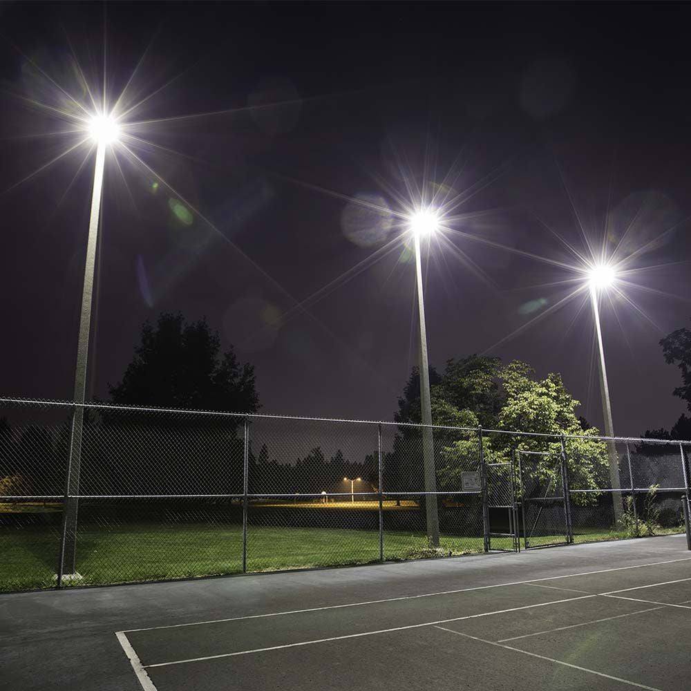 500W LED projektør med Samsung chip, sort hus, 4000K, IP65, 135lm/W