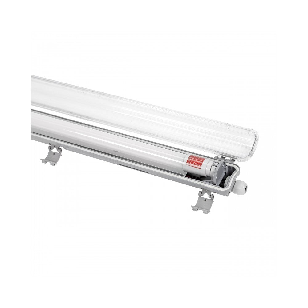 Limea T8 LED enkeltarmatur - Inkl. 1 stk. 24W 150cm LED rør, IP65 vandtæt