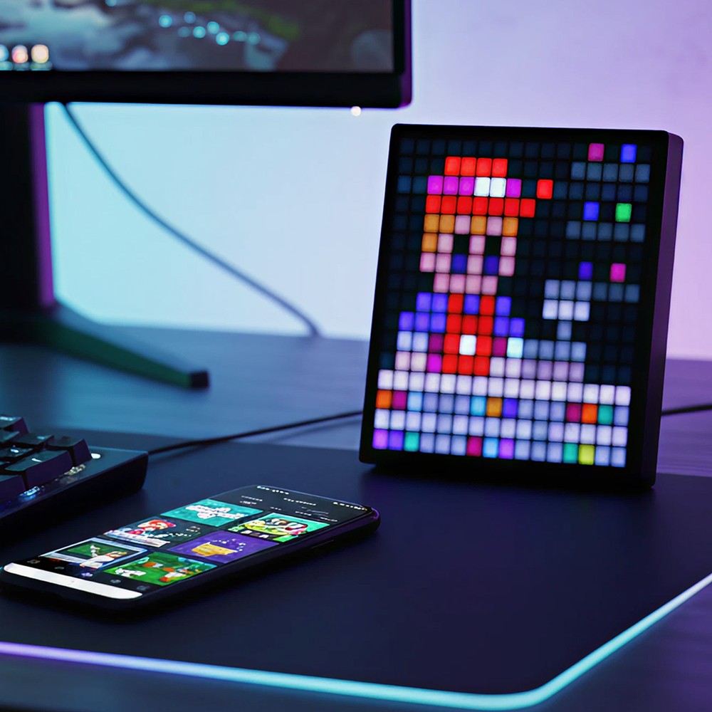 16x16 Pixel Bluetooth LED-display med 5V USB-strømforsyning - Effekt: 10W