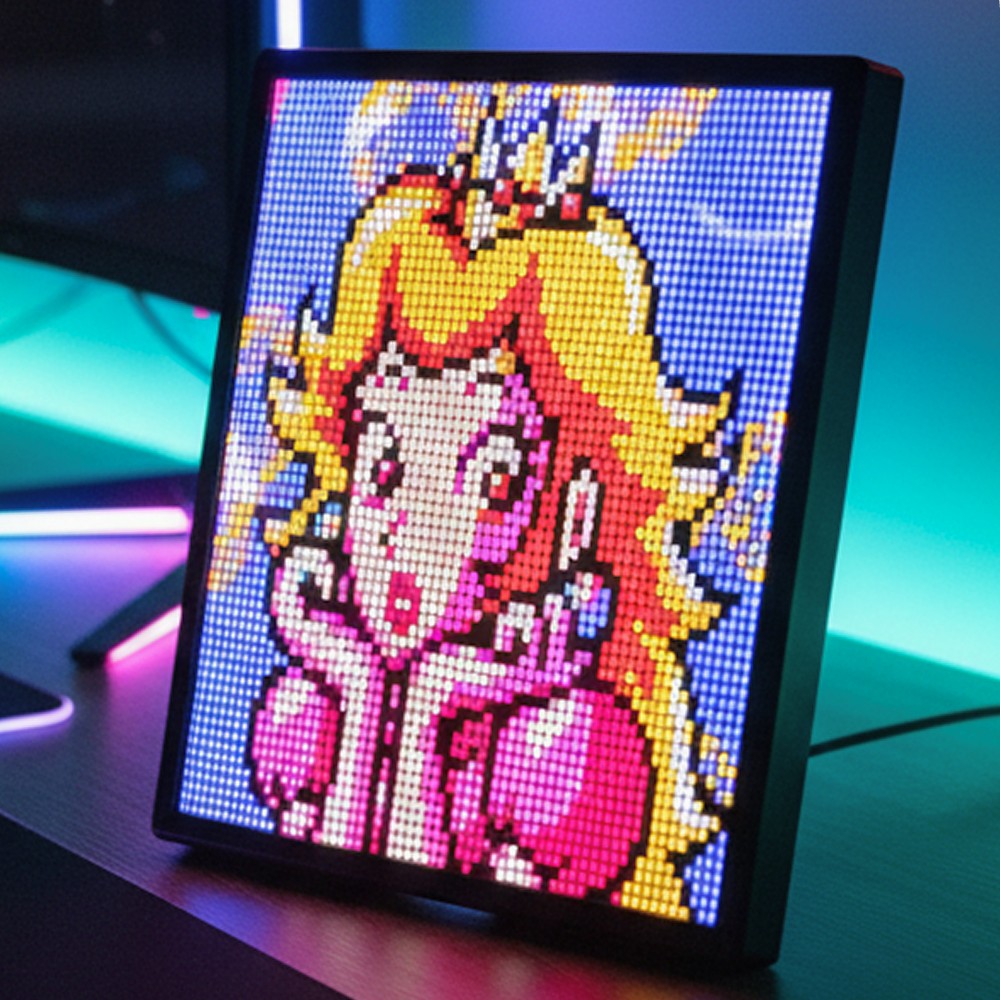 64x64 Pixel Bluetooth LED Skærm med 5V USB Strømforsyning - 10W Effekt