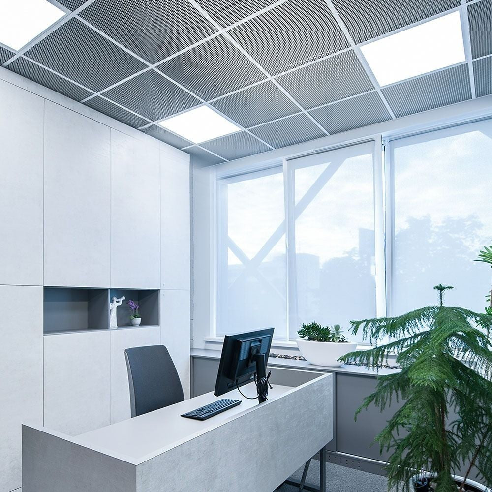 V-Tac Smart Home LED panel - Tuya/Smart Life, 40W, kompatibel med Google Home, Alexa og smartphones, hvid kant