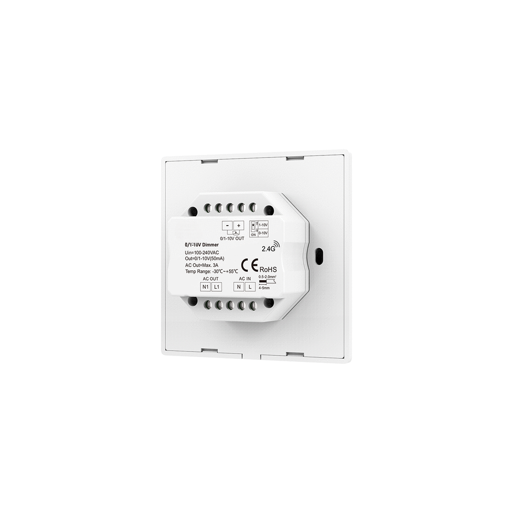 0/1-10V dæmper til europadåse - maks. 600W, 230V input