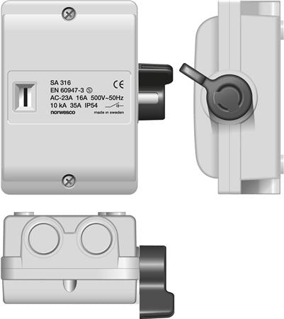 REP.ADSK. 16A  /M20 3P+N+J
