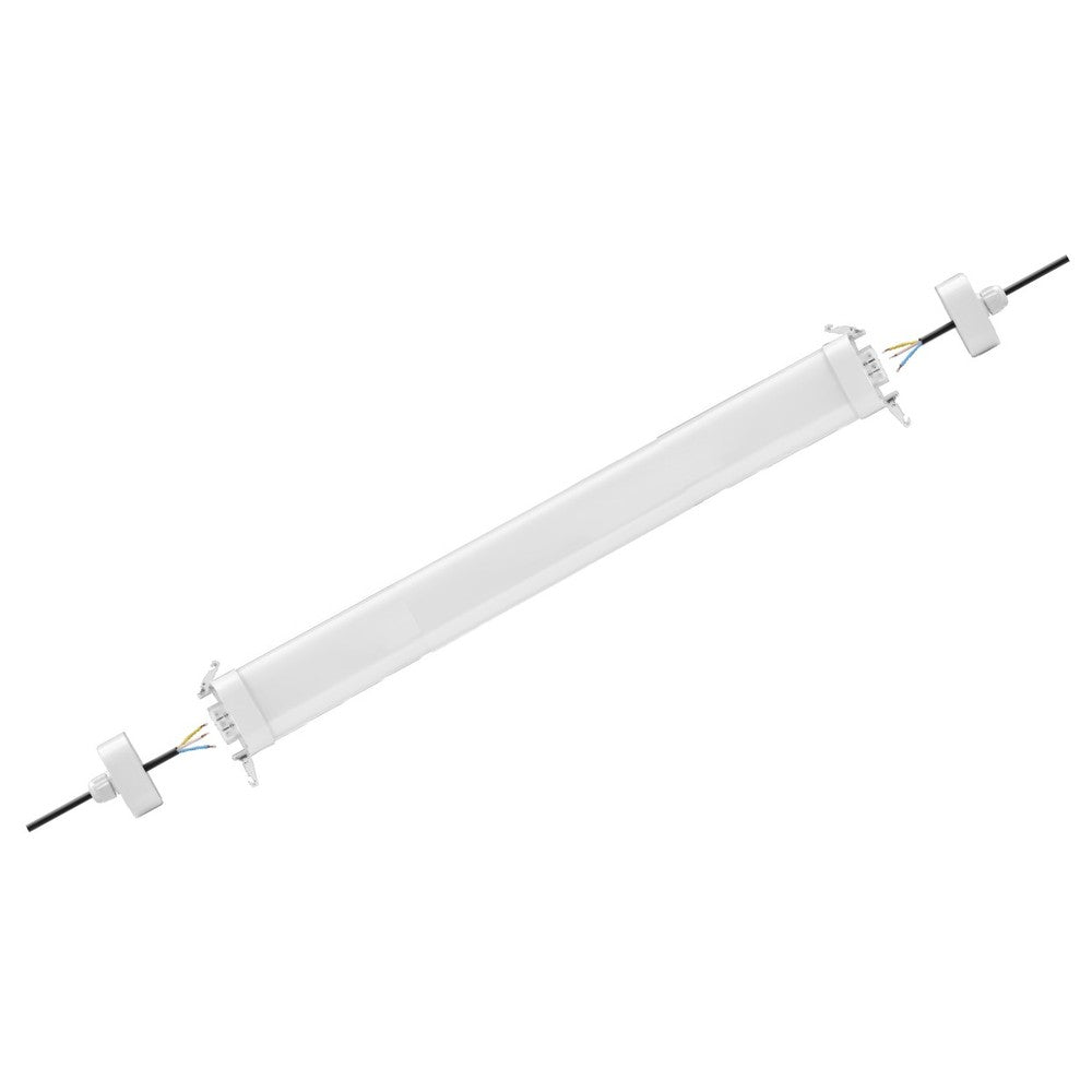 LEDlife LED armatur 40W - 120 cm, gennemfortrådet, easy connect, IP65 - Vandtæt lysarmatur 40W med høj lumenstyrke og enkelt tilslutning