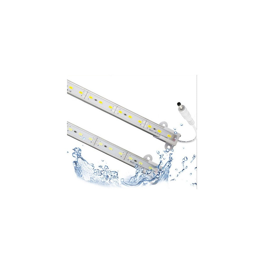 0,5 meter vandtæt aluprofil med 8W LED og stik, IP65, 24V, 530lm