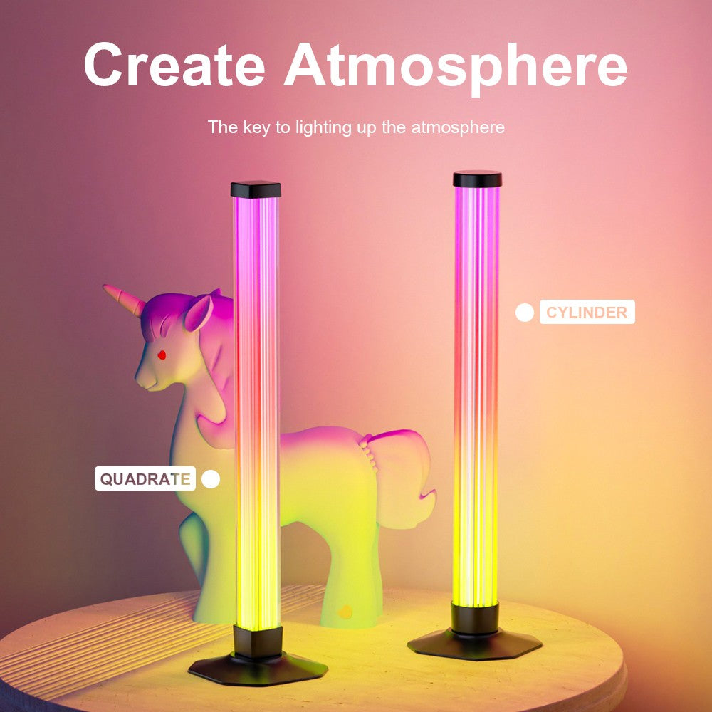 2 stk. 43cm RGBIC ambient light bar med Bluetooth og 5W effekt - USB-indgang 5V