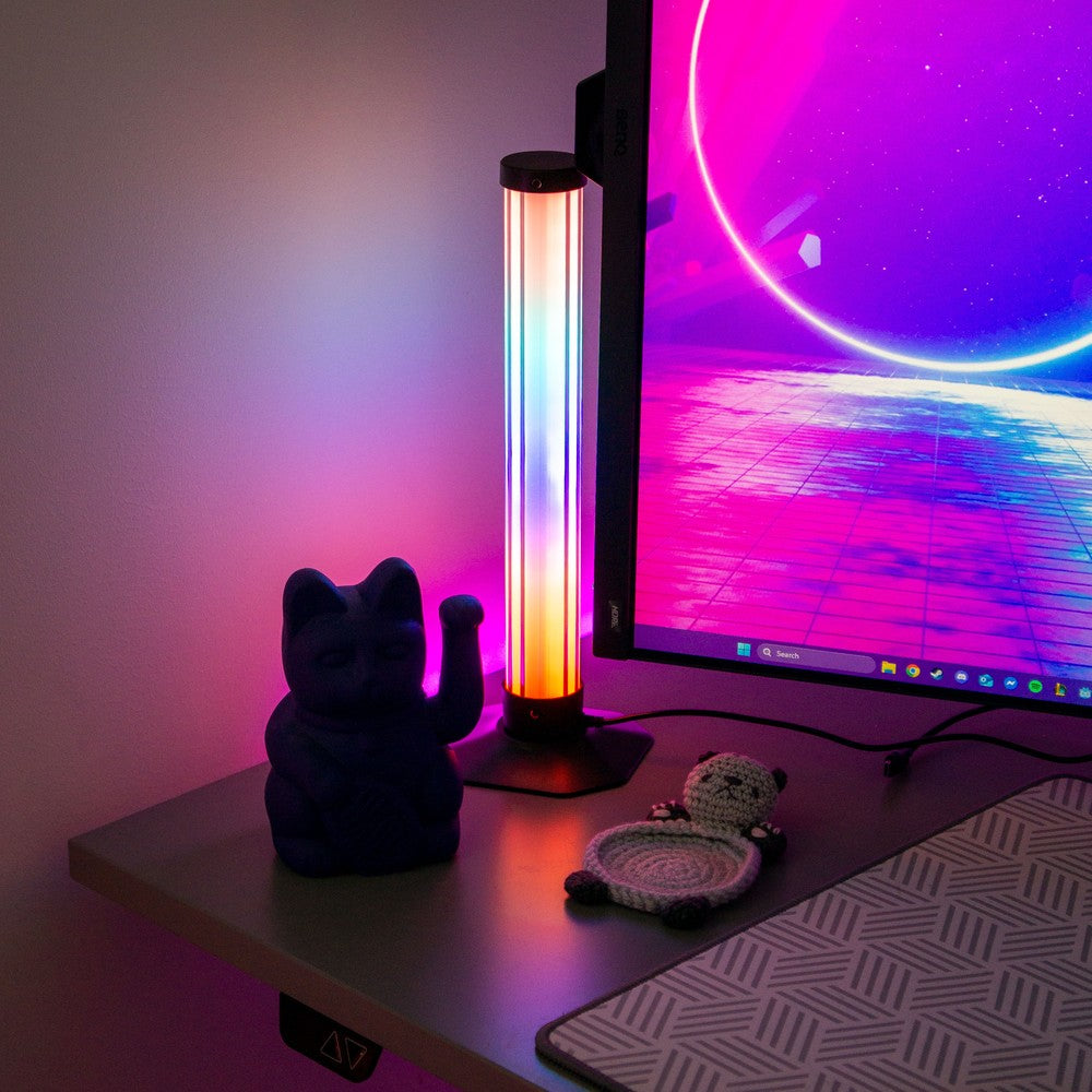 2 stk. 43cm RGBIC ambient light bar med Bluetooth og 5W effekt - USB-indgang 5V