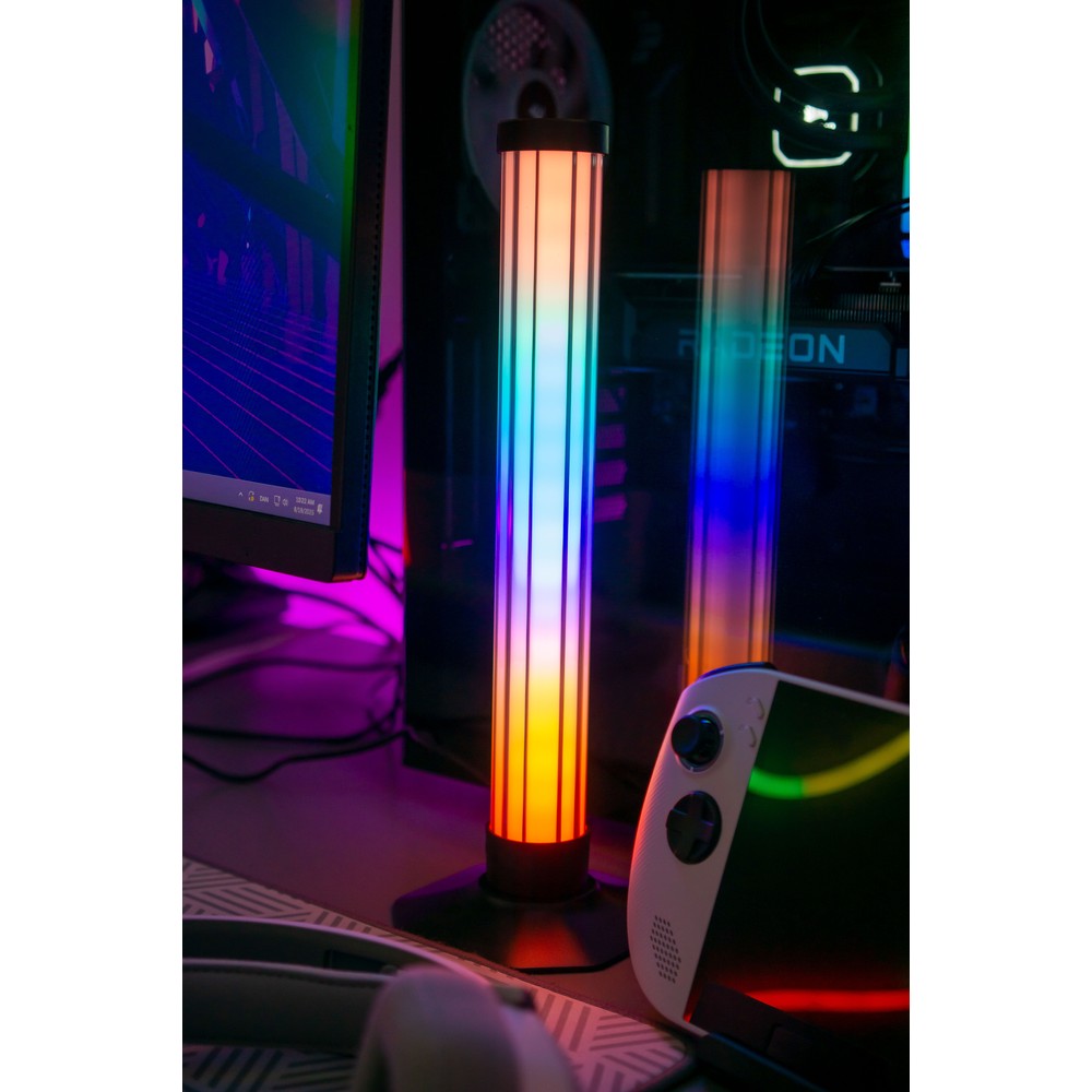2 stk. 43cm RGBIC ambient light bar med Bluetooth og 5W effekt - USB-indgang 5V