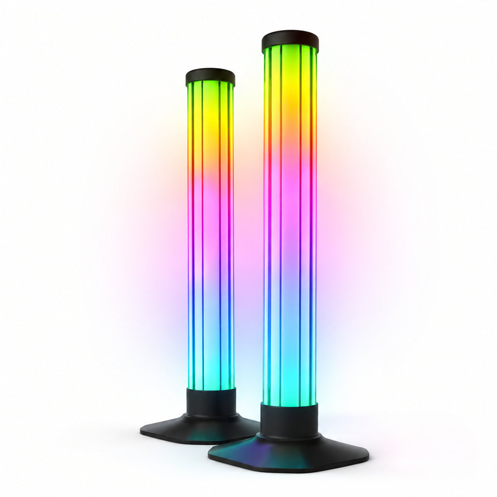 2 stk. 43cm RGBIC ambient light bar med Bluetooth og 5W effekt - USB-indgang 5V