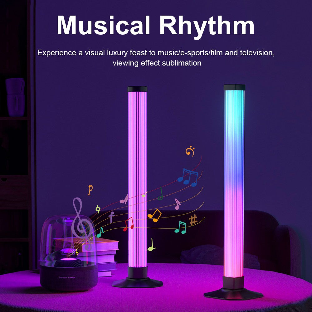 2 stk. 43cm RGBIC ambient light bar med Bluetooth og 5W effekt - USB-indgang 5V