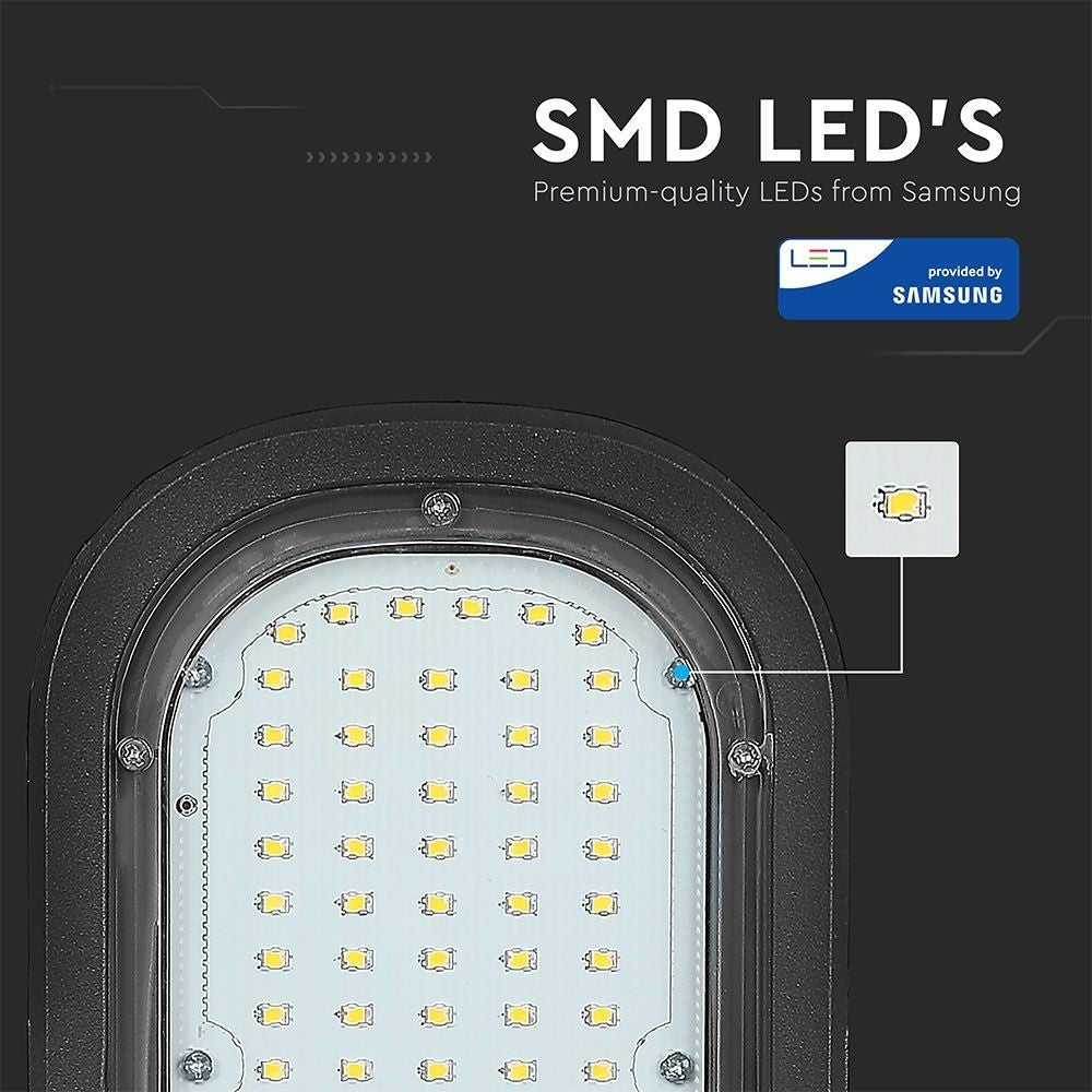 V-Tac 50W LED Gadelygte - Samsung LED chip, Ø60mm, IP65, 84lm/w, 4200lm