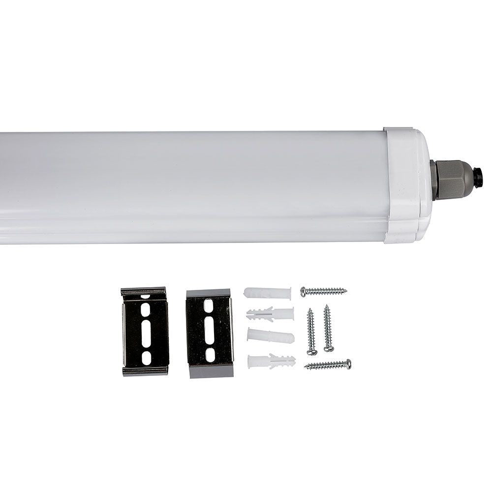 V-Tac Vandtæt 32W LED Armatur - 150 cm, 160 lm/W, Gennemfortrådet, IP65