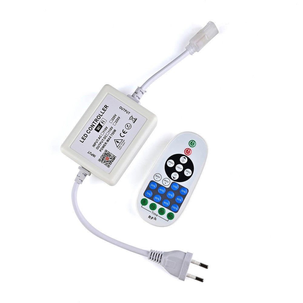 230V WiFi Smart Home dæmper inkl. endeprop (Slim COB), memory funktion, op til 50 meters rækkevidde