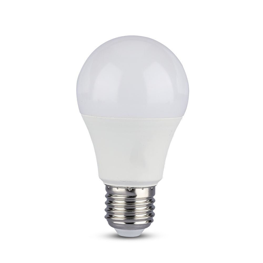 V-Tac 9W LED pære - 3-trin dæmpbar, A60, on/off dæmpbar, E27 (Erstatter 60W, 806lm, RA80)