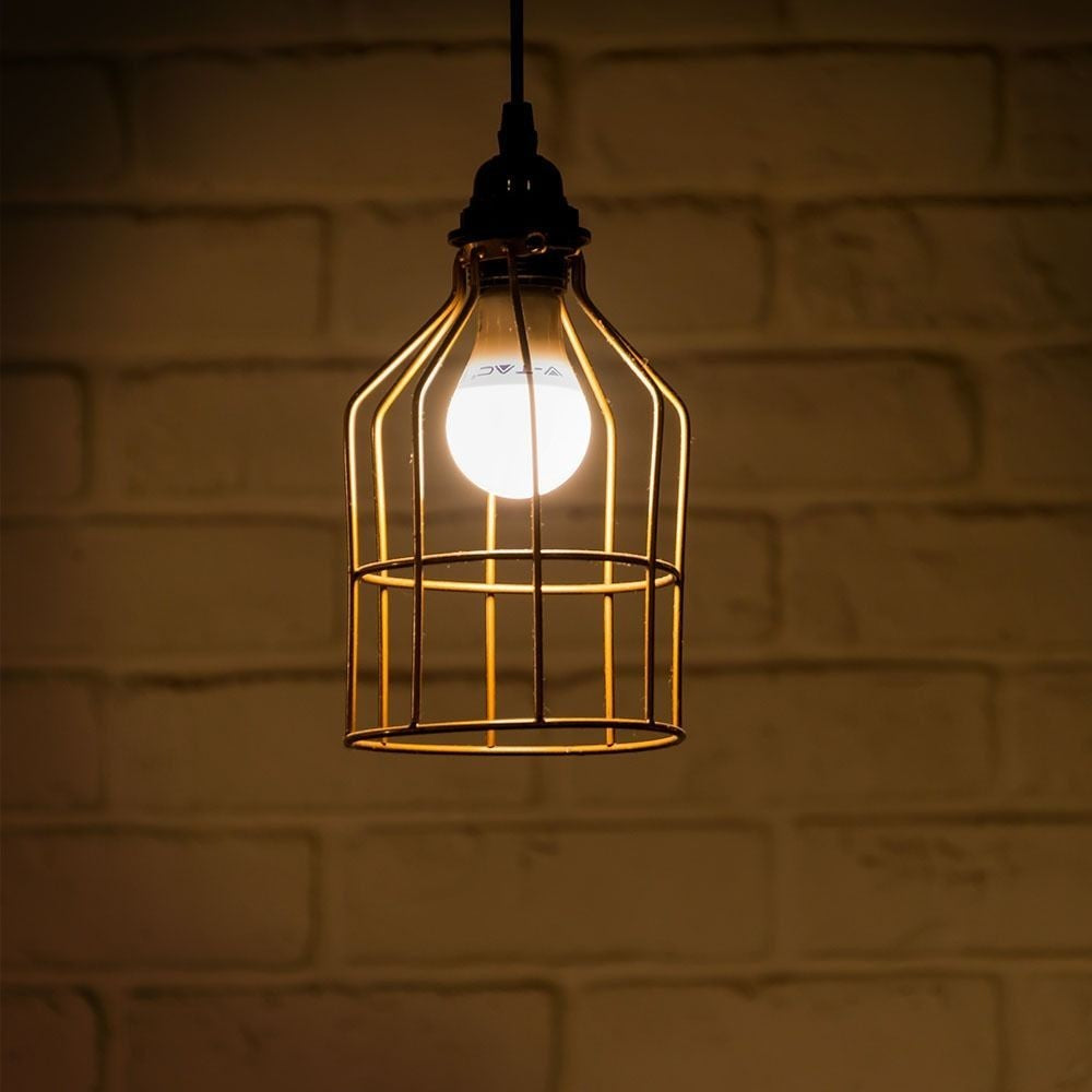 V-Tac 9W LED pære - 3-trin dæmpbar, A60, on/off dæmpbar, E27 (Erstatter 60W, 806lm, RA80)