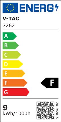 10 stk V-Tac 9W LED pærer - 200 grader, E27, erstatter 60W