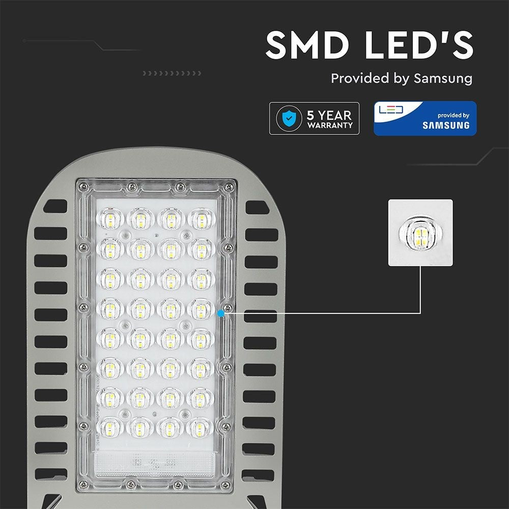 V-Tac 50W LED gadelampe - Samsung LED chip, Ø60mm, IP65, 137lm/w, 5 års garanti