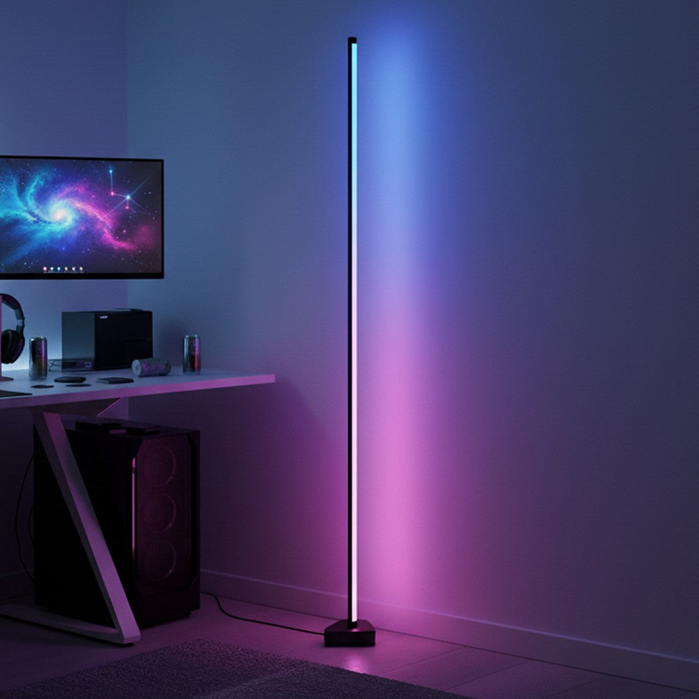 RGBIC+WW hjørnelampe med Bluetooth og RF fjernbetjening - 146cm, 10W, 500lm