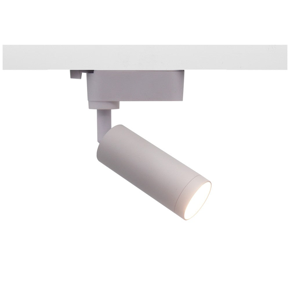 LEDskinnespot med hvidt lys, 6,5W, 1-faset skinne, RA 98, 230V input, 680lm.