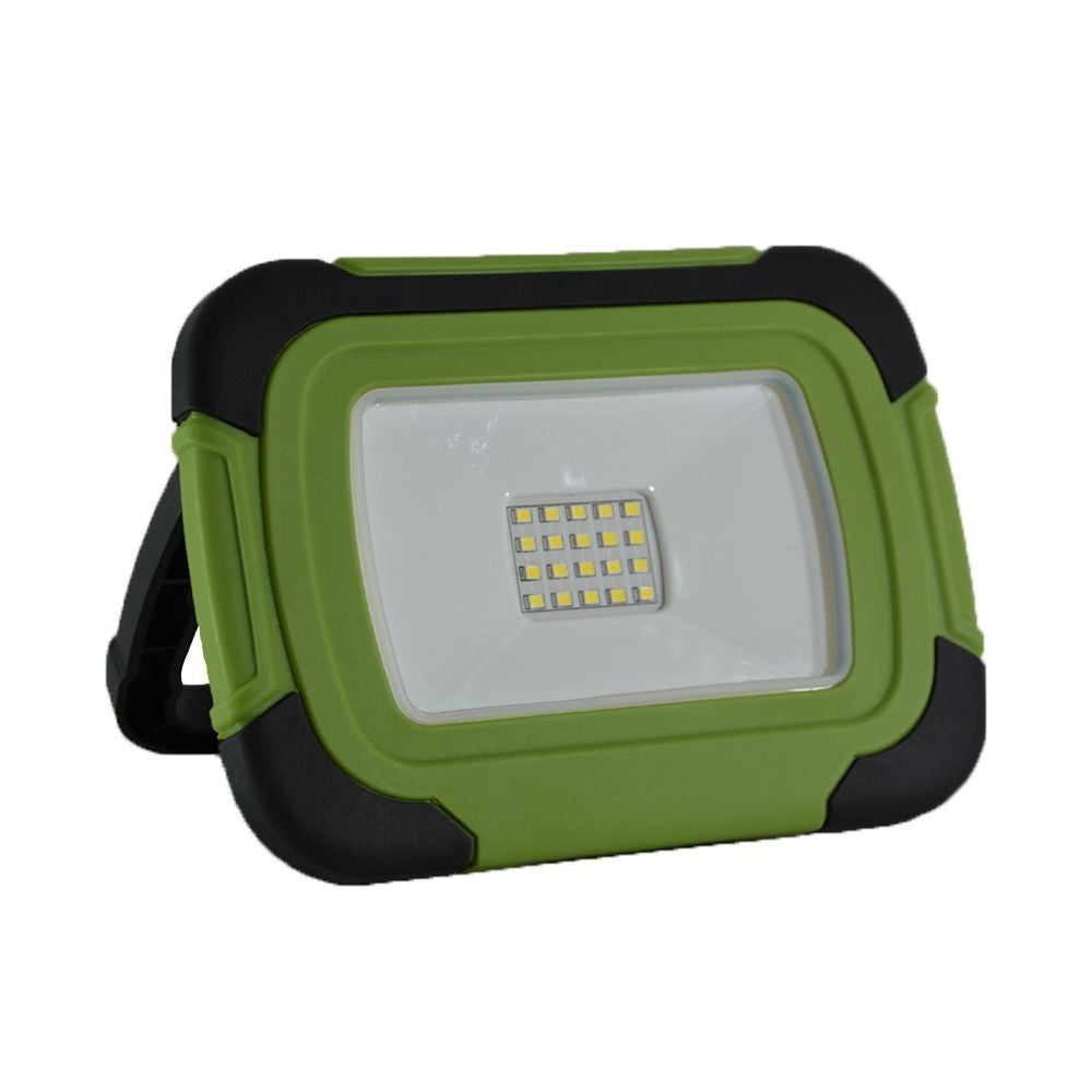 V-Tac LED arbejdslampe - 10W, genopladelig, transportabel, til udendørs brug, 12V/230V