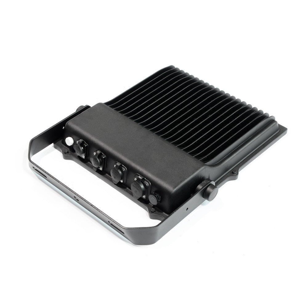 RGBW DMX projektør - 100W, DMX512, IP65, 6100lm, RA80, 230V, Vandtæt LED projektør med farveskift og DMX-styring