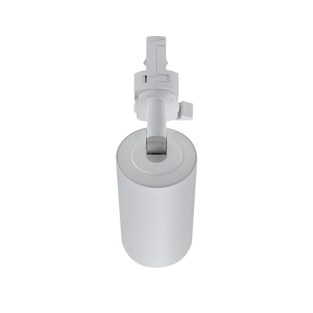 Dim to warm GU10 skinnespot inkl. 6W pære, hvid, 3-faset skinne med 230V input