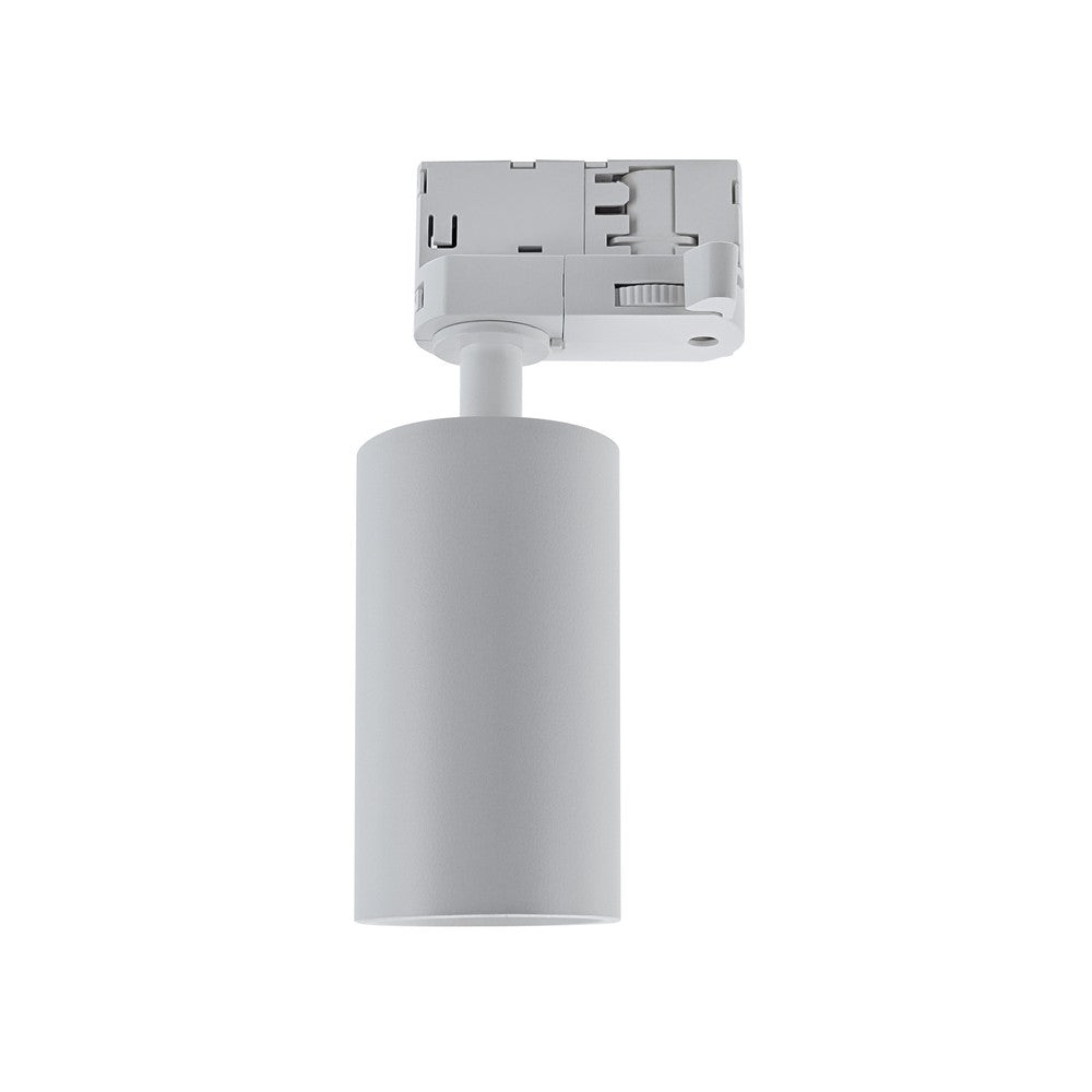 Dim to warm GU10 skinnespot inkl. 6W pære, hvid, 3-faset skinne med 230V input