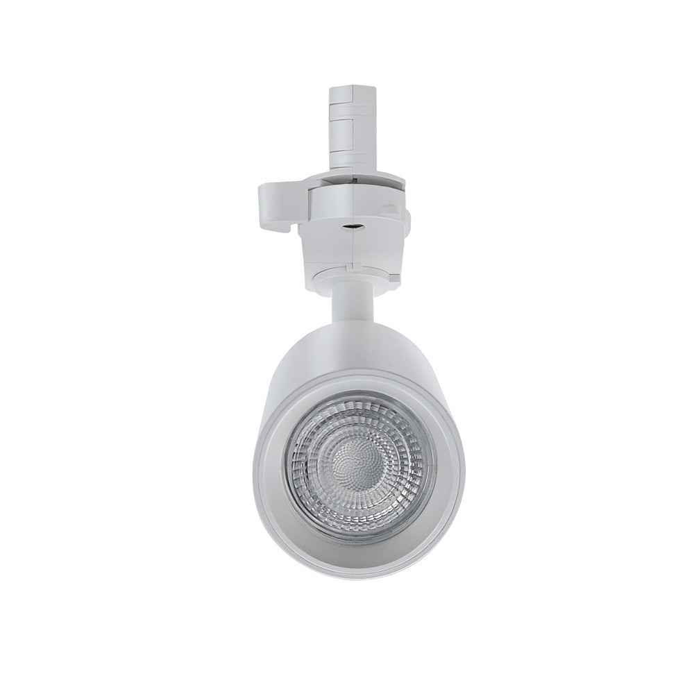 Dim to warm GU10 skinnespot inkl. 6W pære, hvid, 3-faset skinne med 230V input
