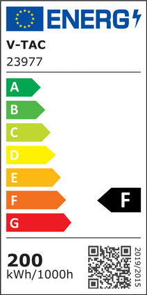 V-Tac 200W LED projektør - Arbejdslampe til udendørs brug (230V, 19200lm, RA80, IP65)