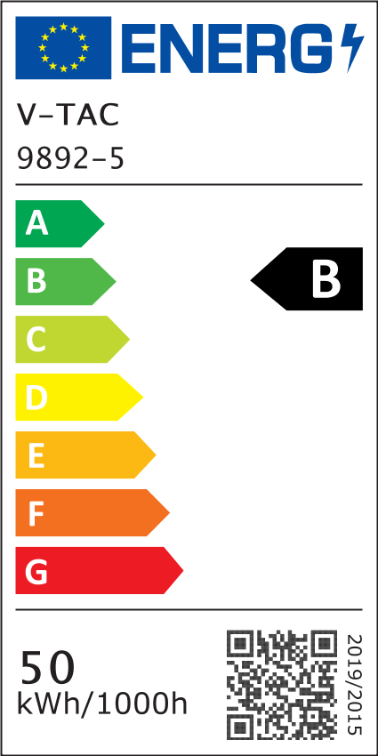 V-Tac 50W LED projektør - 185LM/W, arbejdslampe, udendørs, 9250lm, RA70, IP65, 5 års garanti