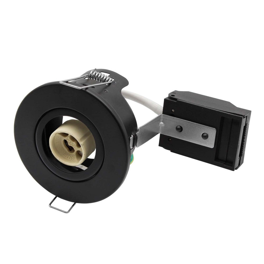 10 stk. V-Tac indbygningsspot - GU10, sort, IP20, 230V, 3 års producentgaranti