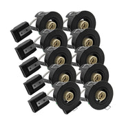 10 stk. V-Tac indbygningsspot - GU10, sort, IP20, 230V, 3 års producentgaranti