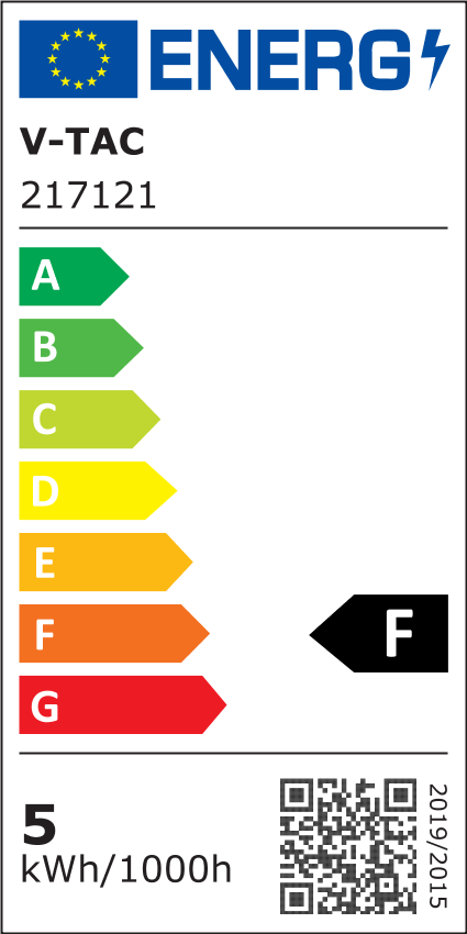 5 stk. RGBW LED pærer med RF fjernbetjening, 6W, E27, 230V, 470lm, RA80