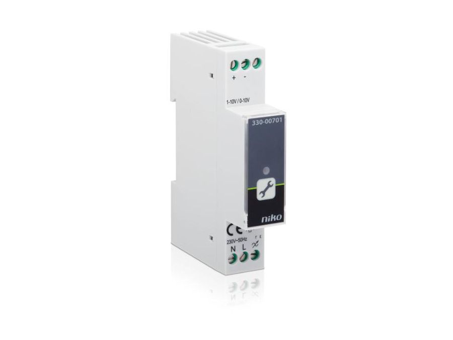 Universal RCL lysdæmper - 230Vac 5-350W, 0-10V styring (DIN)