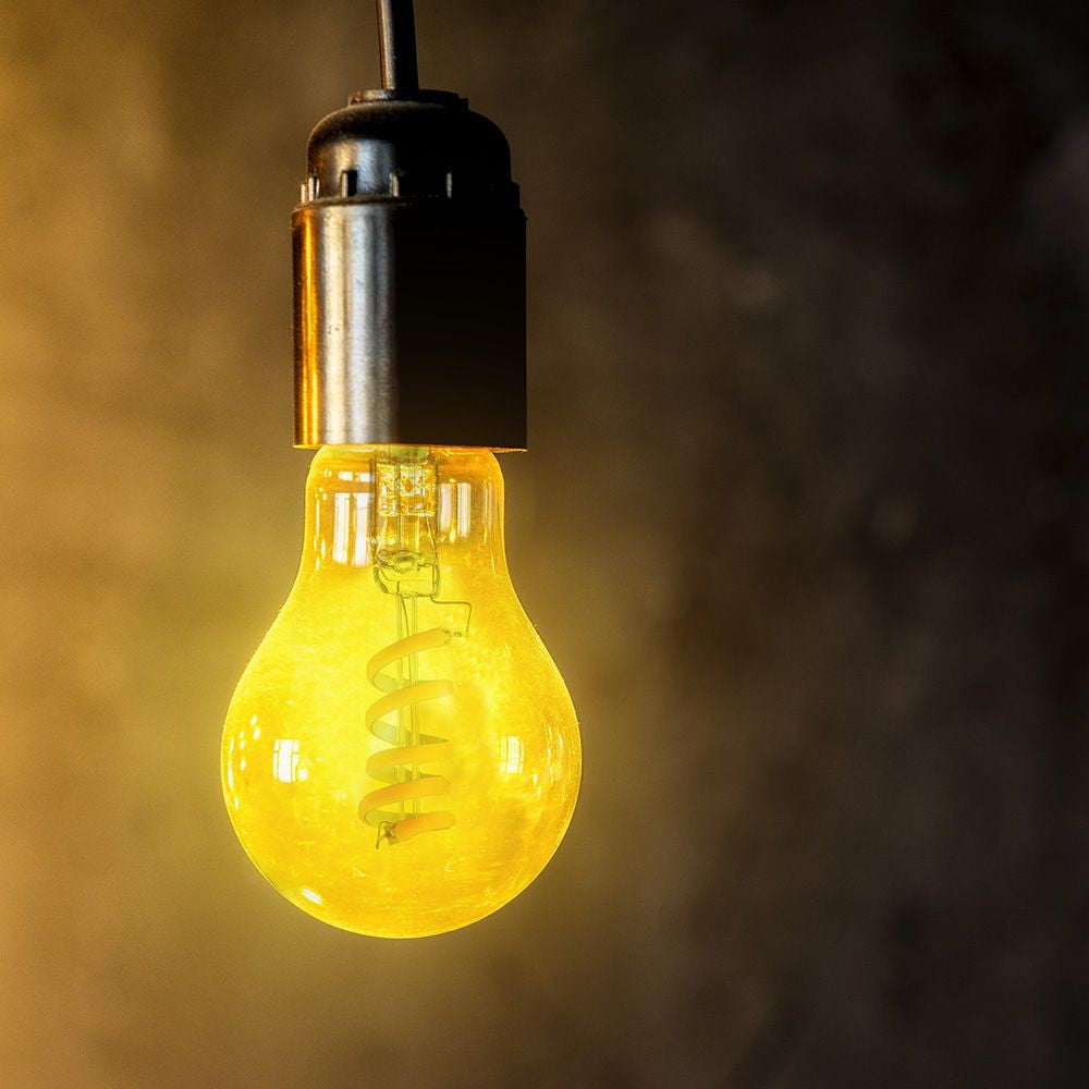 Vt-2154 LED pære 4W - spiral kultråds, amber, 1800K - E27 stor fatning, 220lm, RA80