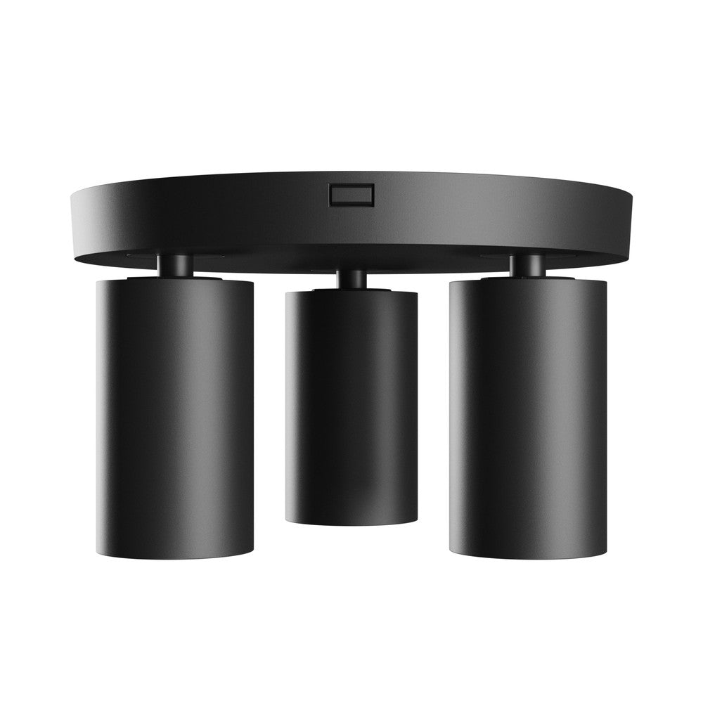 Madara Altro Loftlampe Sort 3xGU10 - 230V IP20 Elegante Runde Design Mål 220x134mm