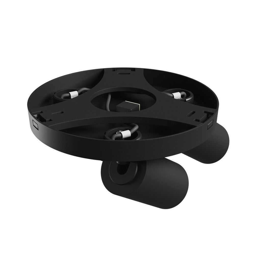 Madara Altro Loftlampe Sort 3xGU10 - 230V IP20 Elegante Runde Design Mål 220x134mm